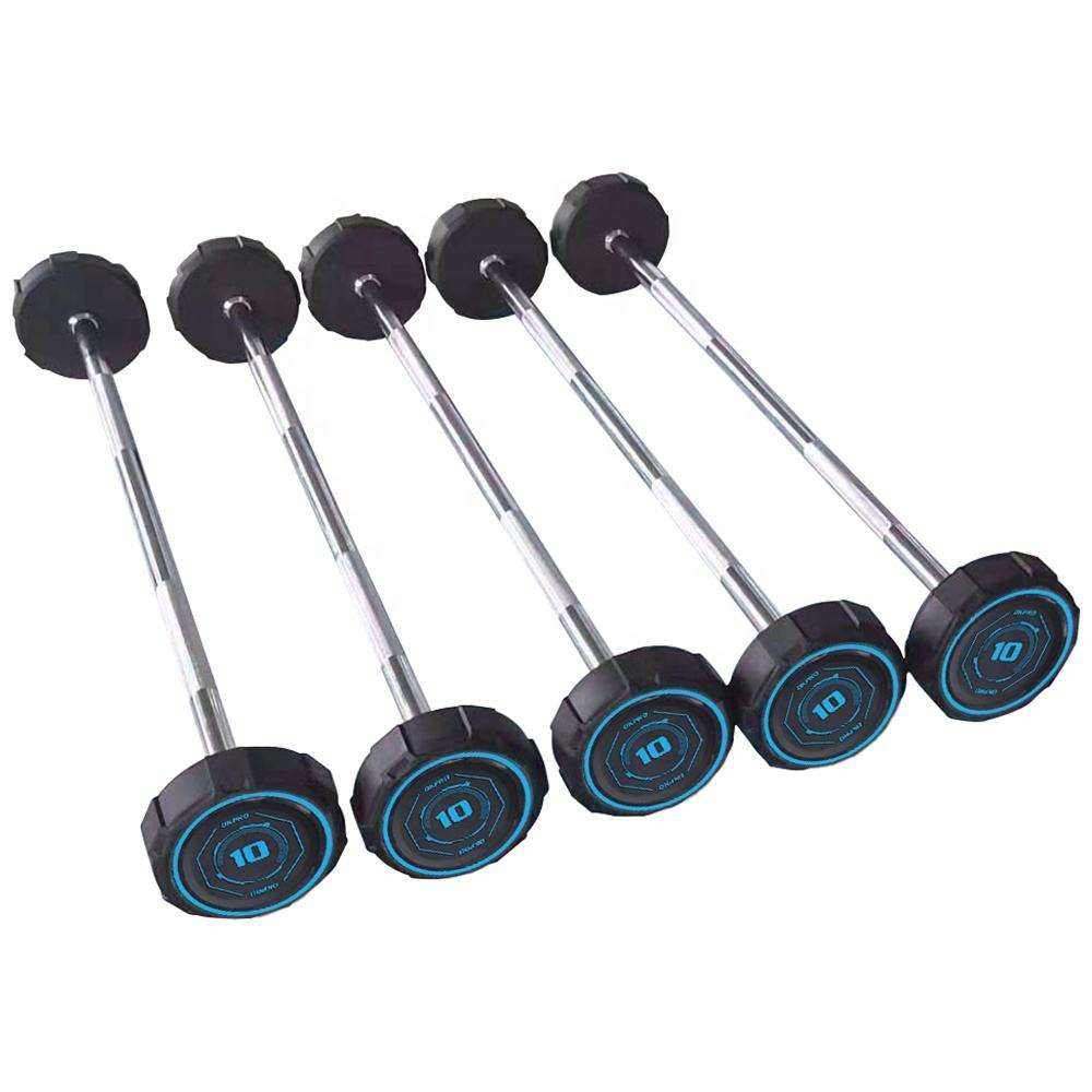 OKRPO High Quality Free Weights Gym Equipment PEV Weight Bar Barbell Dumbbell Set